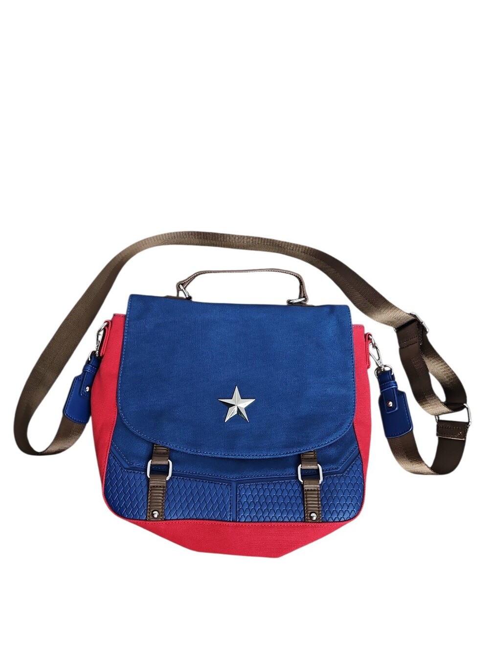 Marvel Loungefly Captain America Endgame Crossbody Tote Bag 13x12